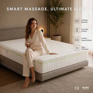 Letto Intelligente Matrimoniale King Size con Sistema Massaggio Airbag a Molle, Supporto Lombare, Sollevamento, App Tuya, Materasso Premium a Molle Insacchettate, <span class=keywords><strong>Arredamento</strong></span> per <span class=keywords><strong>Casa</strong></span> e Ospedale - Product Image 1