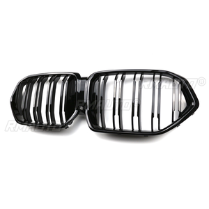 กระจังหน้ารถยนต์สำหรับ BMW X6 G06 2020+ รุ่น Racing Sport สีดำเงาแบบสองแถบ  อะไหล่เปลี่ยนกระจังหน้าหม้อน้ำ - Product Image 2