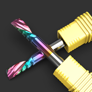 HUHAO Left-handed Carbide Single Flute <strong>End</strong> <strong>Mill</strong> 1 Flute Coated Milling Cutter for Spiral <strong>End</strong> <strong>Mill</strong> for Woodworking H07071003 - Product Image 6