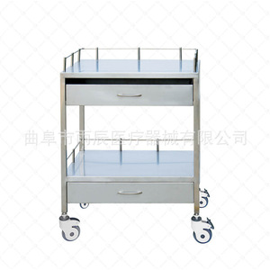 Stainless Steel Instrument <b>Trolley</b> 650*550*900mm With Drawers For Medical Equipment Placement - Product Image 1