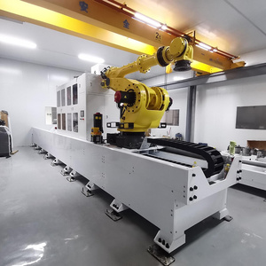 Rail linéaire robotisé à 7 axes de longueur personnalisée - Boîte de vitesses motorisée contrôlée par PLC - Solution non standard pour applications multi-auto de longueur personnalisée - Product Image 4