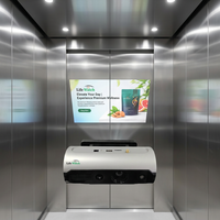 Projecteur publicitaire pour ascenseurs commerciaux, affichage numérique 4K WiFi Android pour la promotion en intérieur des centres commerciaux et des commerces de détail
