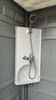 Douche portable robuste en PEHD, écologique, à installation rapide, pour camping extérieur