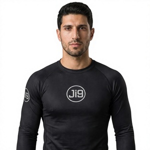 Rashguard Unisex de Manga Larga para BJJ MMA, Compresión UPF50+, Estampado por Transferencia de Calor, Spandex/Poliéster 230g para No-Gi - Product Image 3