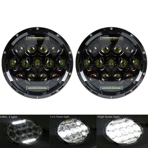 Hot sale 7 inch 75w round h13 h4 street lights 750 sportster 883 for jeep wrangler led motorcycle headlight