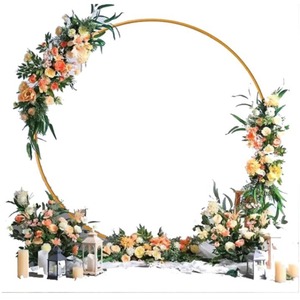 Set di Archi per Palloncini <span class=keywords><strong>in</strong></span> <span class=keywords><strong>Ferro</strong></span> Multiforme all'Ingrosso, Cornice per Fiori, Porta Floreale per Decorazioni Matrimoniali all'Aperto - Product Image 4