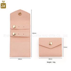 PU deri takı çantası taşınabilir saklama çantası için bilezikler ve yüzükler Mini iş öğeleri için promosyon ve kurumsal hediyeler - Product Image 6