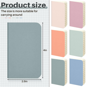 Số lượng lớn 60 máy tính xách tay bỏ túi nhỏ 2.5*4 inch 30 tờ/60 trang bìa đầy màu sắc Sổ ghi chép của trẻ em nhỏ lót Tạp Chí trẻ em - Product Image 5