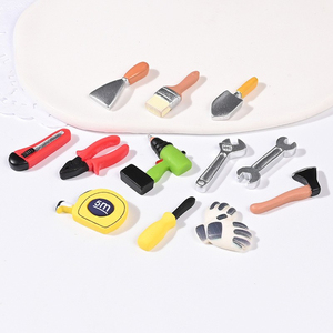 <strong>Miniature</strong> Dollhouse Realistic Scene Repair Tools Model <strong>Toolbox</strong> Resin Accessories Realistic Pliers Knife - Product Image 6