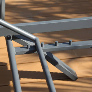 Chaise longue <span class=keywords><strong>de</strong></span> plage et <span class=keywords><strong>de</strong></span> piscine moderne, portable, pliable, en métal, pour l'extérieur - Product Image 4