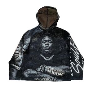 Tapisserie personnalisée Couverture à capuche Streetwear <span class=keywords><strong>Rap</strong></span> Star Tapisserie tissée Jacquard Hoodies - Product Image 5
