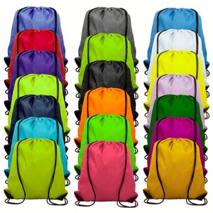 Wholesale Eco-friendly Waterproof Reusable Custom Backpack Gym <b>Drawstring</b> <b>Bag</b> with Logos - Product Image 1