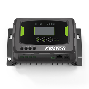 KWAFOO Controlador de Cargador Solar Inteligente, <span class=keywords><strong>Regulador</strong></span> de Entrada de 60V, 100V, 12 V, 20A, para Batería de 100Ah, EE. UU., Envío Gratis - Product Image 1