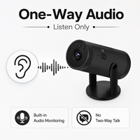 Cámara de Seguridad Doméstica Mini Wistino, 1080P HD, WiFi 2.4G, Batería de 1100mAh, Cámara Inalámbrica para Interiores