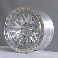 Ruedas Todoterreno HZH, Ruedas de Aleación Forjadas de 17, 18 y 20 Pulgadas, Ruedas Pulimentadas con Beadlock Real, Llantas Cóncavas para Toyota FJ Cruiser, Prado, RAM