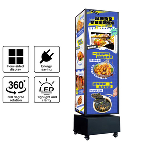 Caja de Luz Publicitaria LED de Aluminio Multifacética, Impermeable, Giratoria, para Menús de Restaurantes, Uso <span class=keywords><strong>en</strong></span> Exteriores - Product Image 2