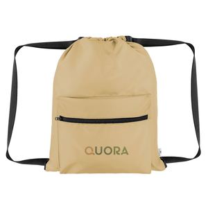 Sacs de sport unisexes en gros avec logo OEM, en sergé RPET 230D avec doublure PU et sangle en polyester, sac de gym - Product Image 1