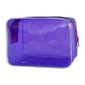 <b>Jelly</b> Color Wholesale Rectangular Pvc Personal Care Storage Toiletries Custom Logo Travel Mini <b>clear</b> Makeup Bag - Product Image 3