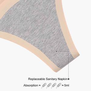 Tanga Menstrual de Bambú Reciclado, Tejido de Punto, de Tiro Bajo, Sexy, de 3 Capas, a Prueba de Fugas - Product Image 5