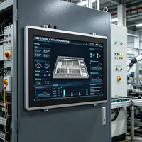 HUSHIDA Panel PC Industrial de Pantalla Ancha de 17 19 Pulgadas Sin Ventilador J6412 N97 RS232/485/422 LAN Dual Táctil Capacitivo Integrado 16GB en Stock