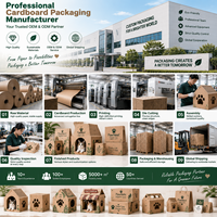 Structure en carton ondulé personnalisée pour présentoir de produits sur le thème des supermarchés, imprimée sur mesure
