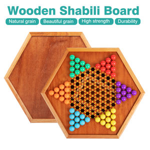 12.6 ''<span class=keywords><strong>dama</strong></span> cinese in legno con cassetto-<span class=keywords><strong>gioco</strong></span> da tavolo tradizionale con Set <span class=keywords><strong>di</strong></span> marmi acrilici colorati da 16mm - Product Image 2