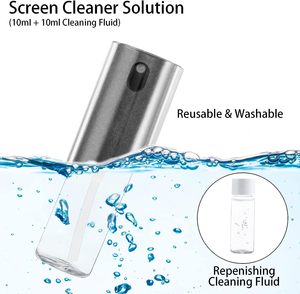 Xách tay 3-in-1 Mini microfiber <span class=keywords><strong>Spray</strong></span> Cleaner Kit với PVC giải pháp cho màn hình làm sạch trên điện thoại di động và máy tính - Product Image 6