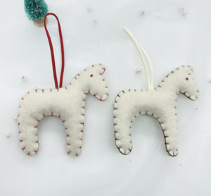 Ornements de décoration suspendus d'arbre de Noël en feutre écologique fait à la main pour Noël - Product Image 2