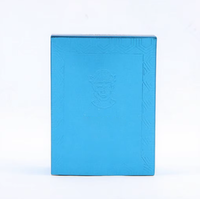 Parfum pour femme, flacon rectangulaire en verre vert sarcelle, boîte métallique, capuchon doré, clé carrée bleu roi, mousse aquatique, Sillage