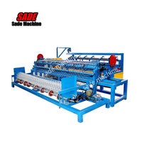 Machine automatique de clôture à maillons de chaîne enduite de PVC Opération facile Moteur PLC État neuf pour les usines de construction à mailles