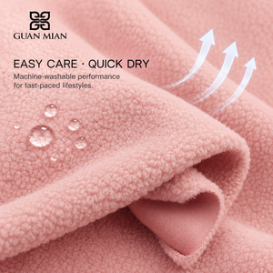 <span class=keywords><strong>Tissu</strong></span> en <span class=keywords><strong>polaire</strong></span> GUAN MIAN GMC1068 33,2% coton 66,8% polyester 350-360gsm anti-boulochage chaud tricoté sur mesure - Product Image 4