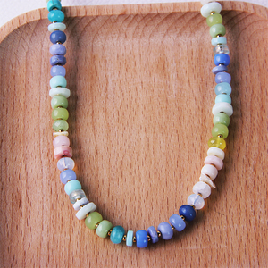 منتجات جديدة قلادة من الحجر الطبيعي للنساء سلسلة طويلة قلادة نسائية - Product Image 4