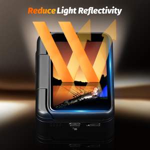 Amazear para DJI Osmo Action 6 incluye dos protectores de pantalla de vidrio templado y una tapa de lente de silicona resistente a los arañazos - Product Image 3