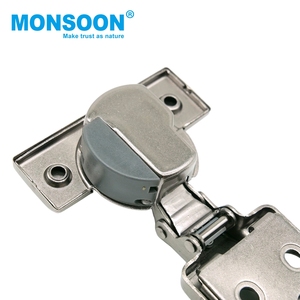 Heavy Duty Iron 3d Hydraulic Soft Close Hinge <b>Kitchen</b> Adjusting Screw Ultra Thin Base Design <b>Kitchen</b> Cabinet Door Hinge - Product Image 5