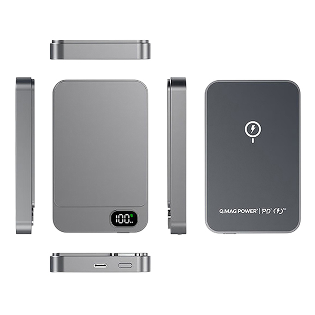 Ultra Thin Battery Hot Selling Portable Power Bank 15w Magnetic Wireless Charging Portable Mini Power Bank Can Be Customized