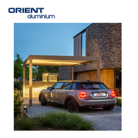 2024 personnaliser nouveau design abri de voiture mural en aluminium/garages carport avec carpot de toit en polycarbonate