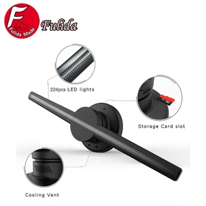 Stock listo 42cm 16,5 pulgadas 3D holograma publicidad Display Fan 3d proyector holográfico 3D LED ventilador de aire - Product Image 1