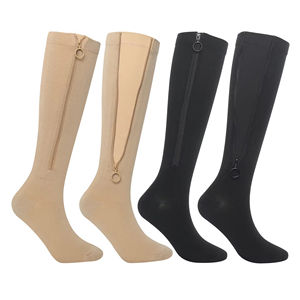 Vente flash : <span class=keywords><strong>chaussettes</strong></span> de compression à fermeture éclair <span class=keywords><strong>pour</strong></span> les varices, soutien gradué de 20 à 30 mmHg, hauteur genou, <span class=keywords><strong>pour</strong></span> soulager les gonflements - Product Image 5
