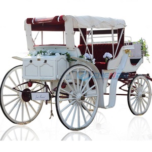 Calèche de tourisme élégante avec capote, calèche de mariage rétro, calèche convertible, fabrication de calèches - Product Image 1