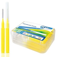 Brosses interdentaires en forme de I, poils souples, manche en plastique, écologiques, pour soins orthodontiques, nettoyage des dents - Offre Spéciale