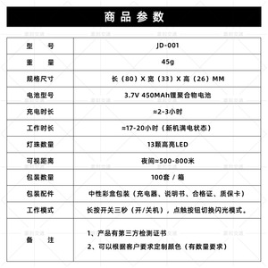 Rechargeable Flashing Shoulder <b>Light</b> <b>Led</b> <b>Red</b> Blue Warning <b>Light</b> Clip On For Security Guard Rescue Duty Use - Product Image 3