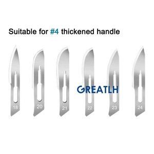 Cuchillas quirúrgicas médicas de acero inoxidable al por mayor, hoja de bisturí quirúrgico - Product Image 6