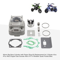 GOOFIT-Kit de cilindro completo de 2 tiempos, 40mm, 40-5, con reemplazo de pistón para Scooter de Gas de 2 tiempos, 43cc, 47cc, Mini bicicleta de bolsillo