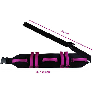 Cinturón de transferencia para caminar, soporte de cintura de nailon, talla L, morado, con asa de apoyo para movilidad de personas mayores - Product Image 3