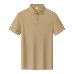 Polo de manga corta, ligero, de algodón, holgado, para verano, con etiqueta y cuello redondo. - Product Image 4