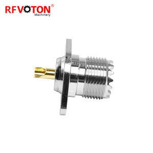 ขั้วต่อสาย UHF ตัวเมียแบบมี SO239สำหรับแผงหน้าปัด2รู RF ขั้วต่อสายโคแอกเซียล (RF) - Product Image 2