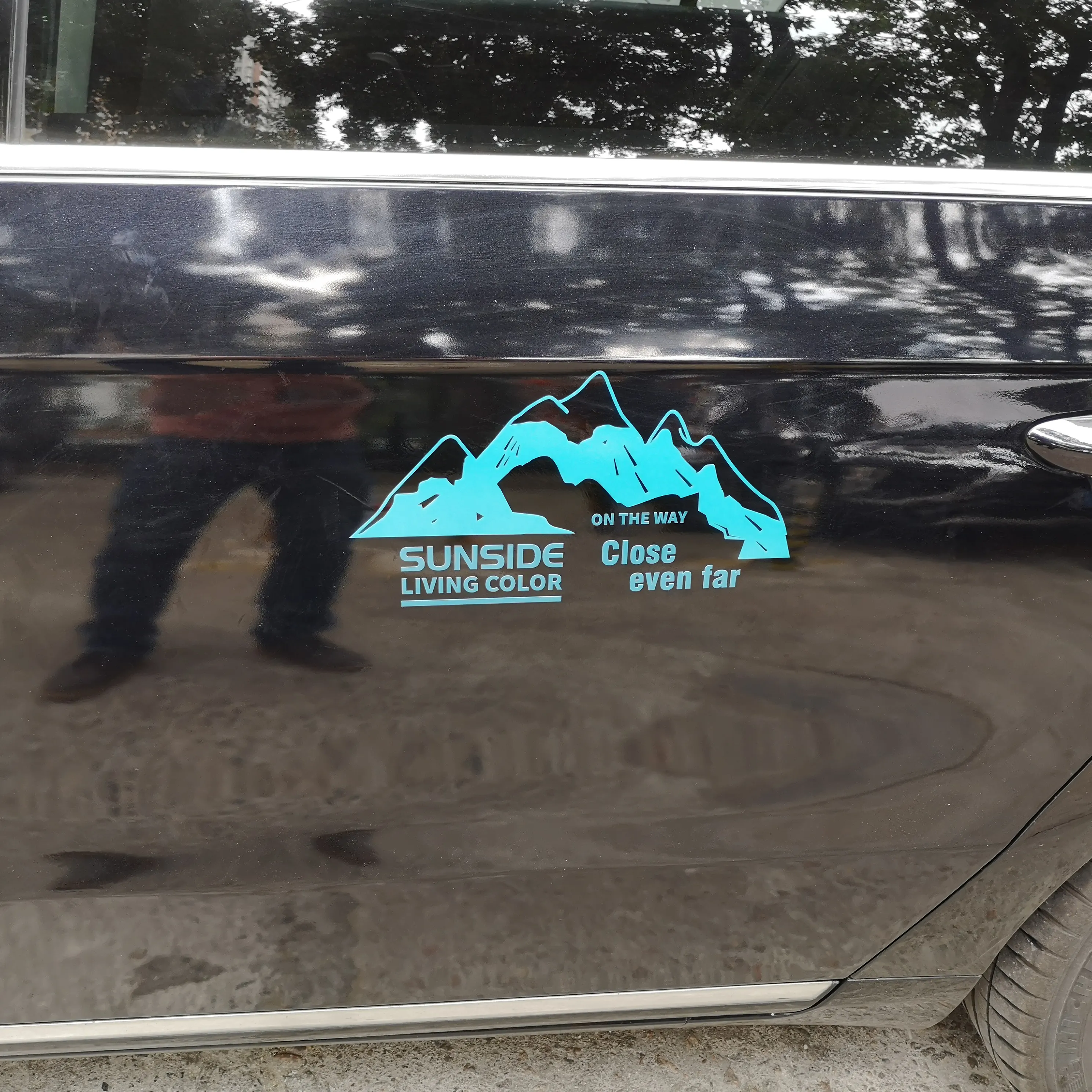 Custom Impresso Car Window adesivo Die Cut Lettering Vinyl Logo adesivos PVC Transferência Decalques para Carro