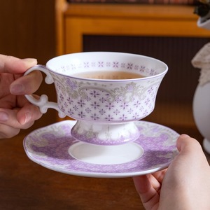 Juego de Taza y Platillo de Porcelana Europea, Taza de Café Decorativa de Cerámica con Platillo para Regalo del Hogar - Product Image 2