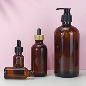 Bouteilles en verre ambré personnalisées pour hôtel, shampoing Boston, 150 ml, 250 ml, 500 ml, emballage cosmétique - Product Image 6