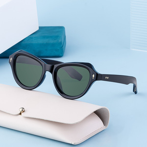 Lunettes de soleil œil de chat de style européen et américain pour femmes, monture noire en PC, protection UV400, pare-soleil de classe 2, ZS 98131 - Product Image 5